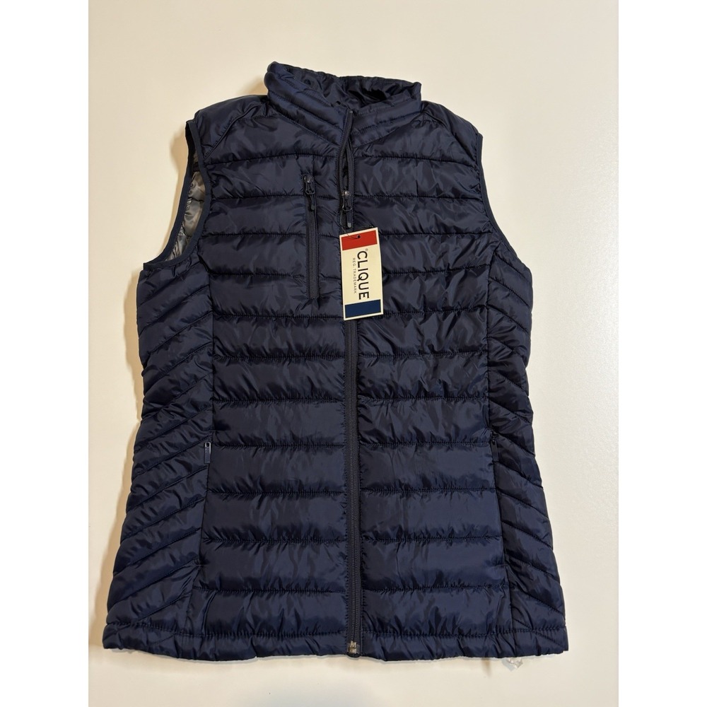 NWT Clique Men's Quilted Blue Vest Insulated SZ M